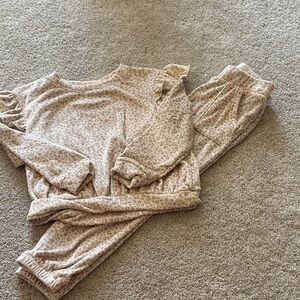 Leopard Print Lounge Set